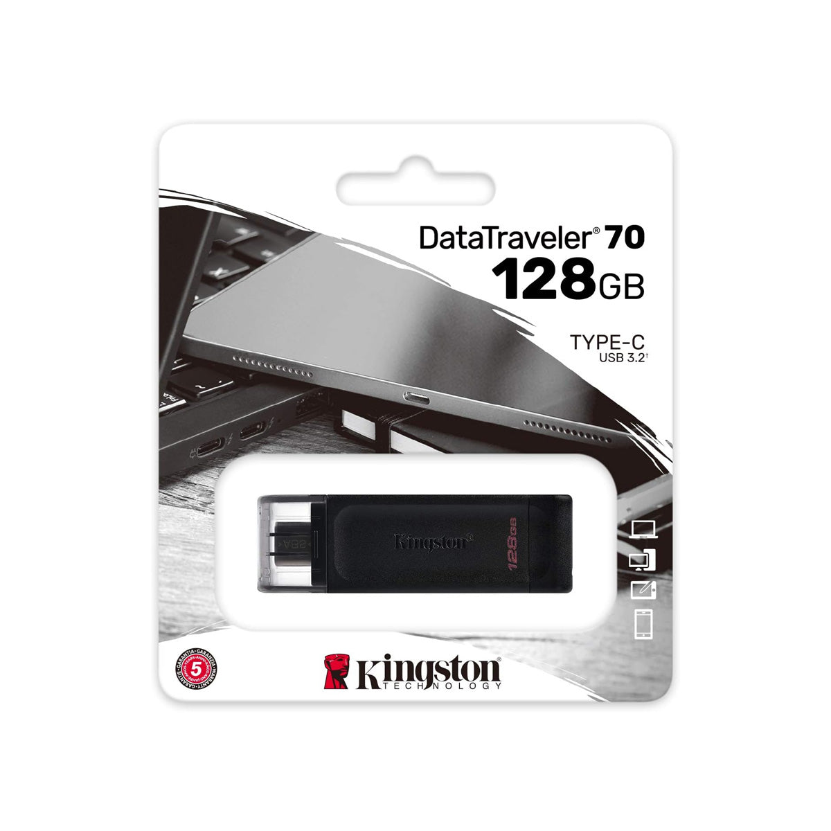 DT70-128GB / Data Traveler 70 Dispositivo Flash USB de 128 GB