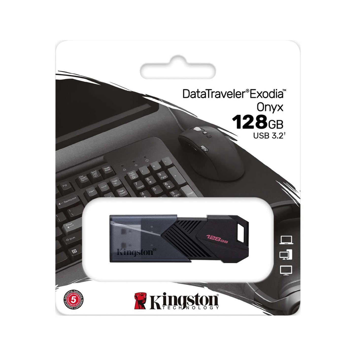 DTXON-128GB / Dispositivo Flash USB Data Traveler Exodia Onyx de 128GB