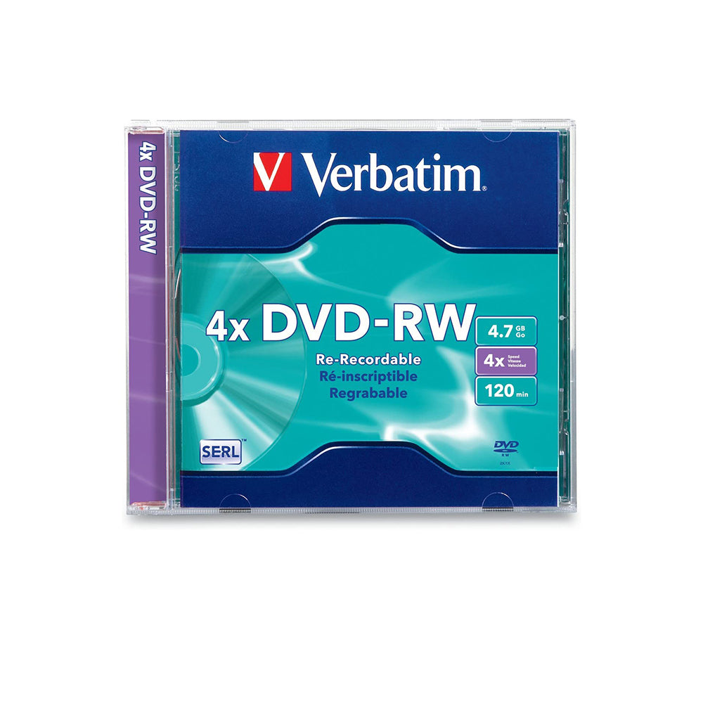 94836 / DVD-RW 4.7GB 4X Verbatim, Caja estándar con 1 pieza – Office ...