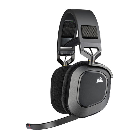 Auriculares para juegos con cable Corsair HS80 RGB USB, carbón