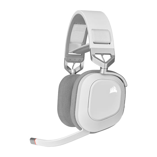 Auriculares para juegos con cable Corsair HS80 RGB USB, blanco