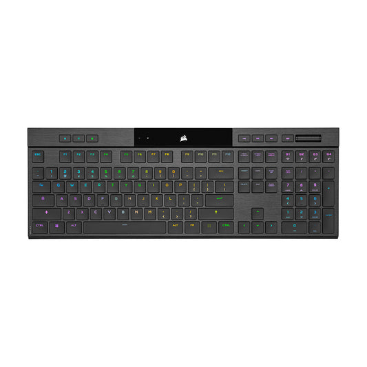 Teclado mecánico para juegos RGB ultradelgado K100 AIR WIRELESS, interruptores de teclas táctiles CHERRY MX Ultra