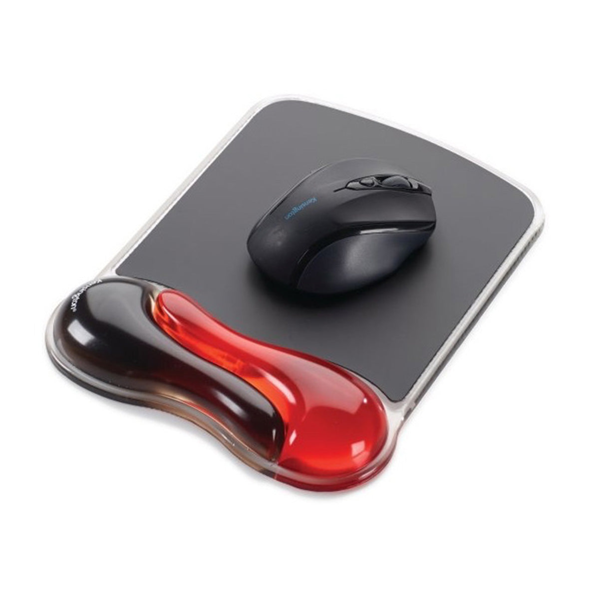 KP5116/ Reposamuñecas con alfombrilla de ratón de gel Dúo Rojo - Negro