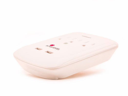SBSS425J-3 / Supresor de picos de pared, 3 contactos + 2 USB de carga, 425J