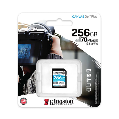 SDG3-256GB / Tarjeta de memoria SD Canvas Go! Plus de 256GB