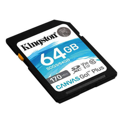 SDG3-64GB / Tarjeta de memoria SD Canvas Go! Plus de 64GB