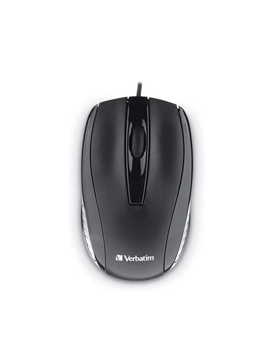 VB98106 / Mouse óptico con cable para computadora portátil – Negro